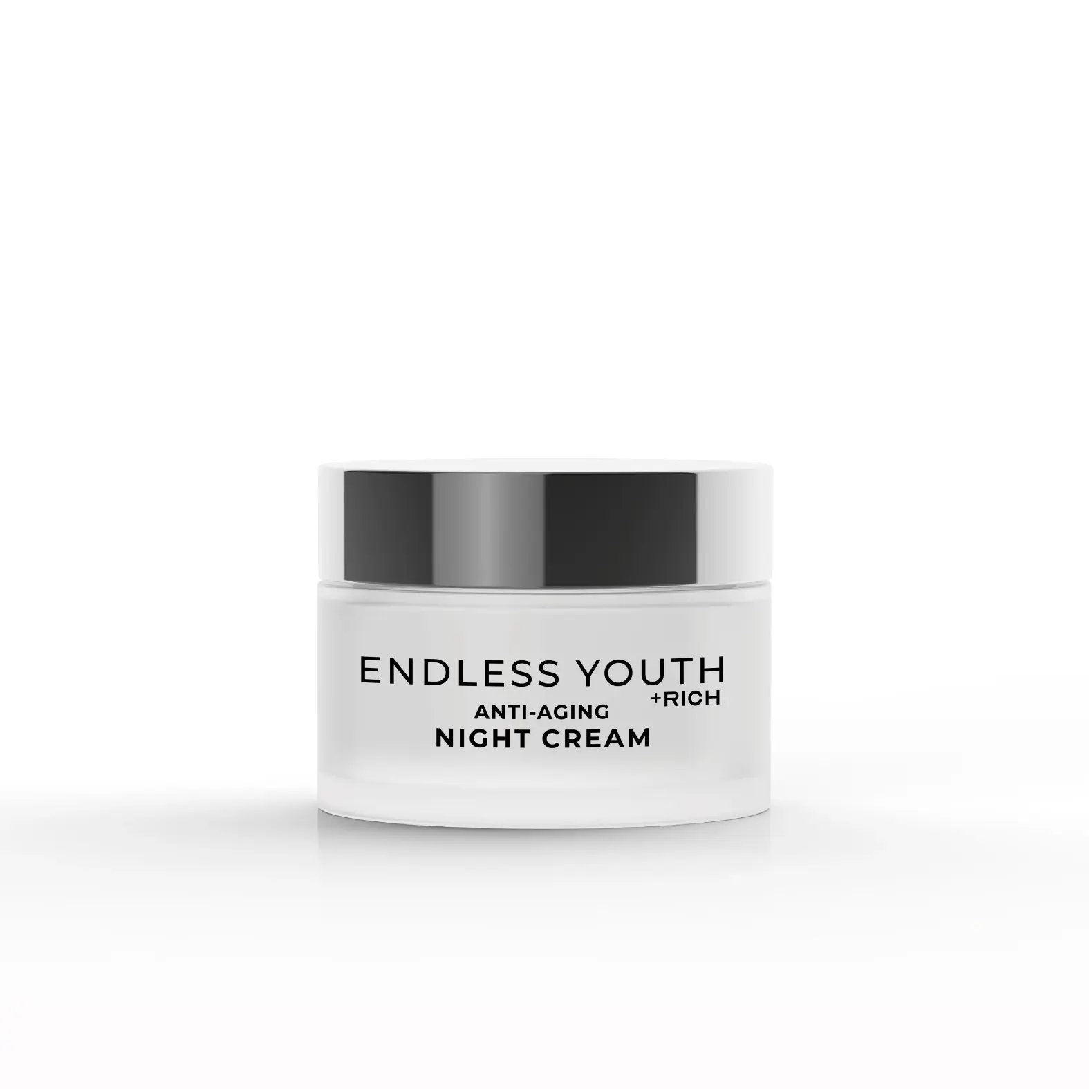 Endless Youth Anti-Aging Extra Rich Night Cream 50ml Jar Mock up