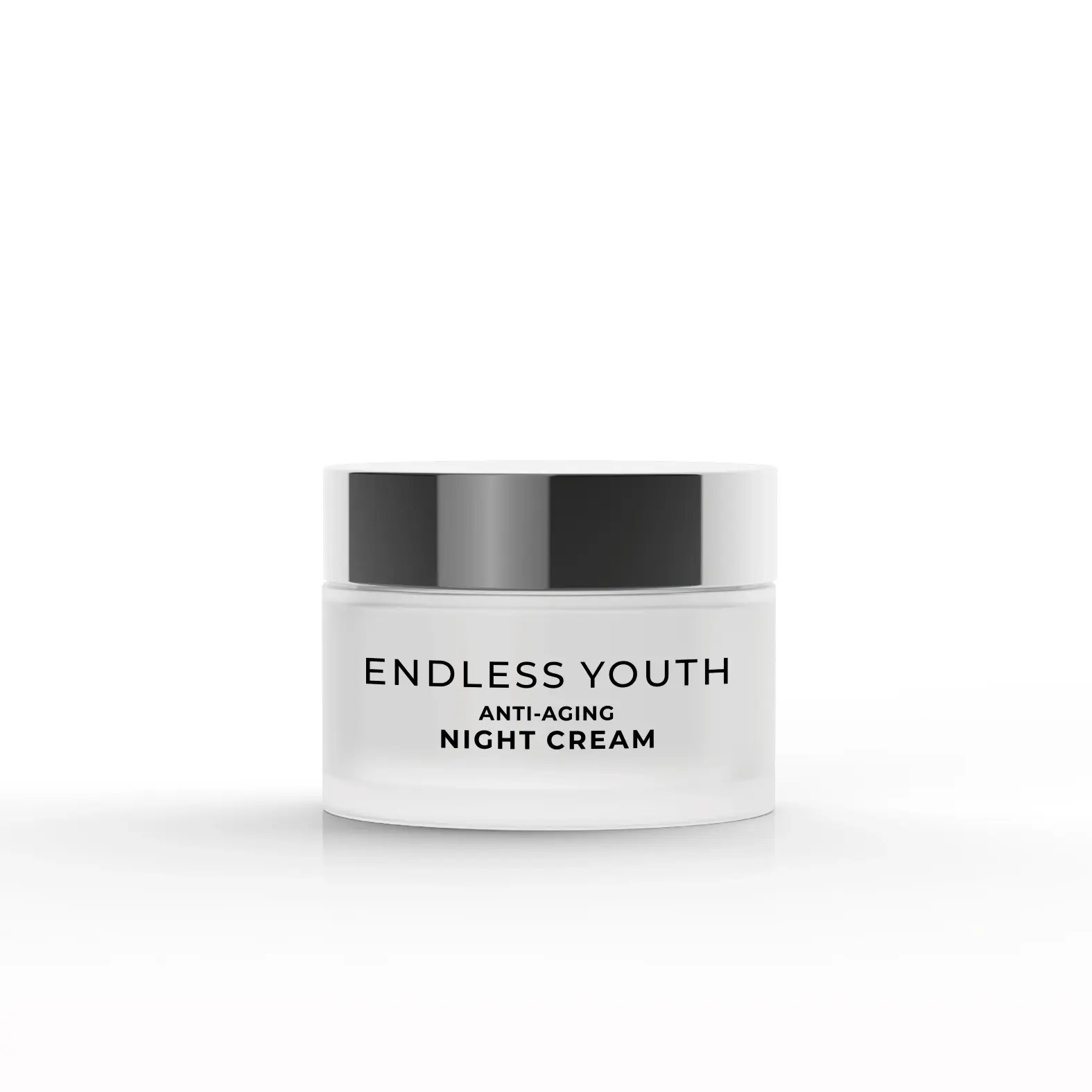 Endless Youth Anti-Aging Night Cream 50ml Jar Mockup